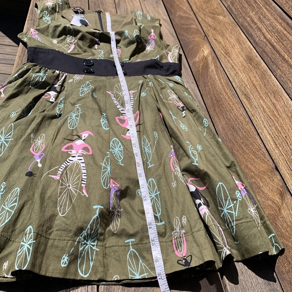 Trashy Diva Bitsy Middy Dress - Mime Time Size 10 - Picture 7 of 8